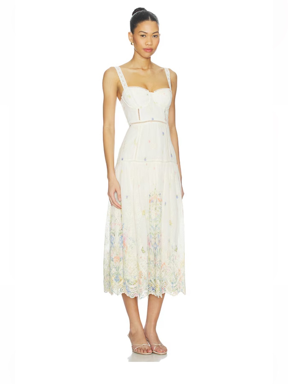 ASTR The Label Pellagia Eyelet Embroidered Midi Dress - Picture 4 of 4